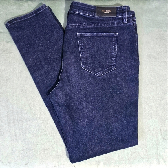 Kate Spade - Broome Street Dark Indigo Wash Skinny Jeans - Women's Size 31 - Picture 13 of 13